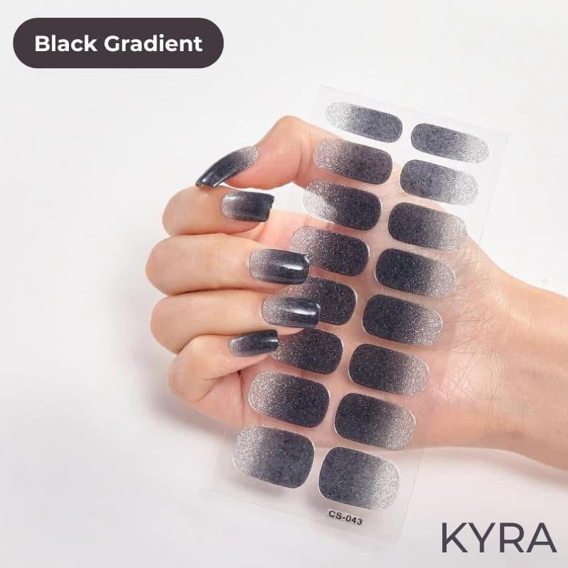 Black Gradient Gel Strip - KYRA