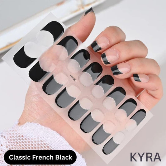 Classic French Black Gel Strip - KYRA