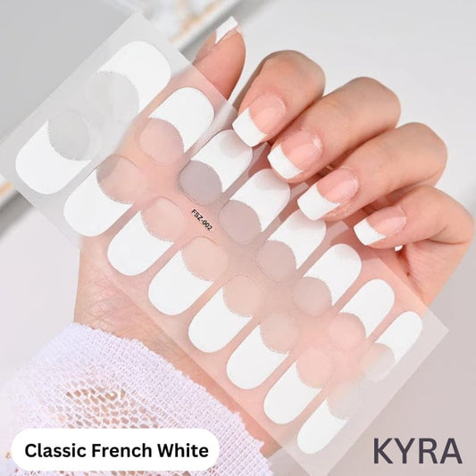 Classic French White Gel Strip - KYRA