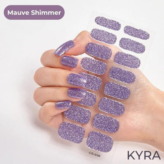 Mauve Shimmer Gel Strip - KYRA - 